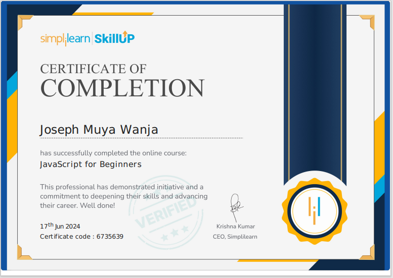 JavaScript Certificate